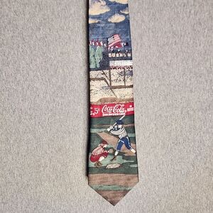 Coca-Cola Baseball Neck Tie